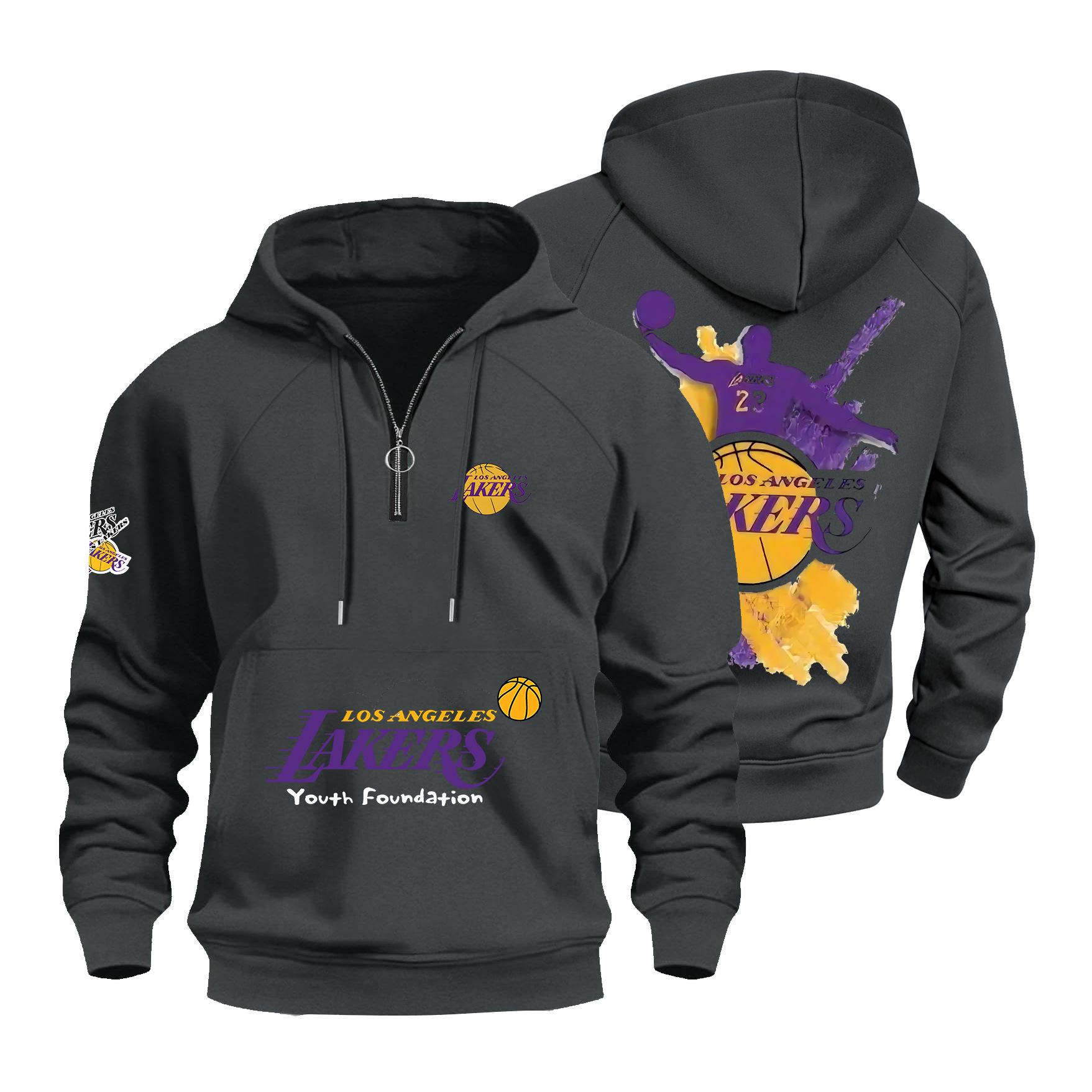 Худі-реглан Lakers з довгим рукавом - З флісовою підкладкою та вільним кроєм M темно-сірий
Худі-реглан Lakers з довгим рукавом - З флісовою підкладкою та вільним кроєм M темно-сірий