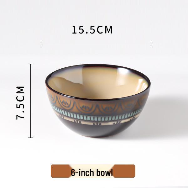 Европейская подглазурная керамическая посуда: Ретро набор тарелка для стейка и кружка
Европейская подглазурная керамическая посуда: Ретро набор тарелка для стейка и кружка