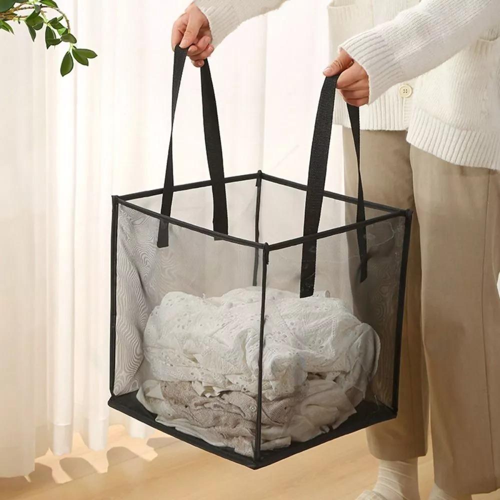 Large Capacity Laundry Basket Square Mesh Basket New Storage Basket White-Single Layer
Large Capacity Laundry Basket Square Mesh Basket New Storage Basket White-Single Layer