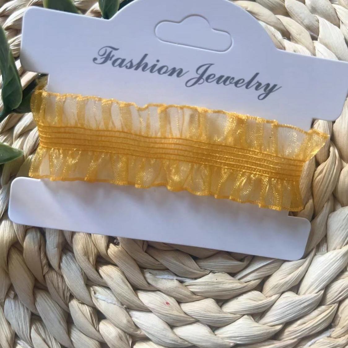 Elastic Snow Yarn Fungus Lace, Width 3cm Headband Ins Wind Lace DIY Clothing Accessories DIY Apparel Sewing Supplies 3 meters
Elastic Snow Yarn Fungus Lace, Width 3cm Headband Ins Wind Lace DIY Clothing Accessories DIY Apparel Sewing Supplies 3 meters