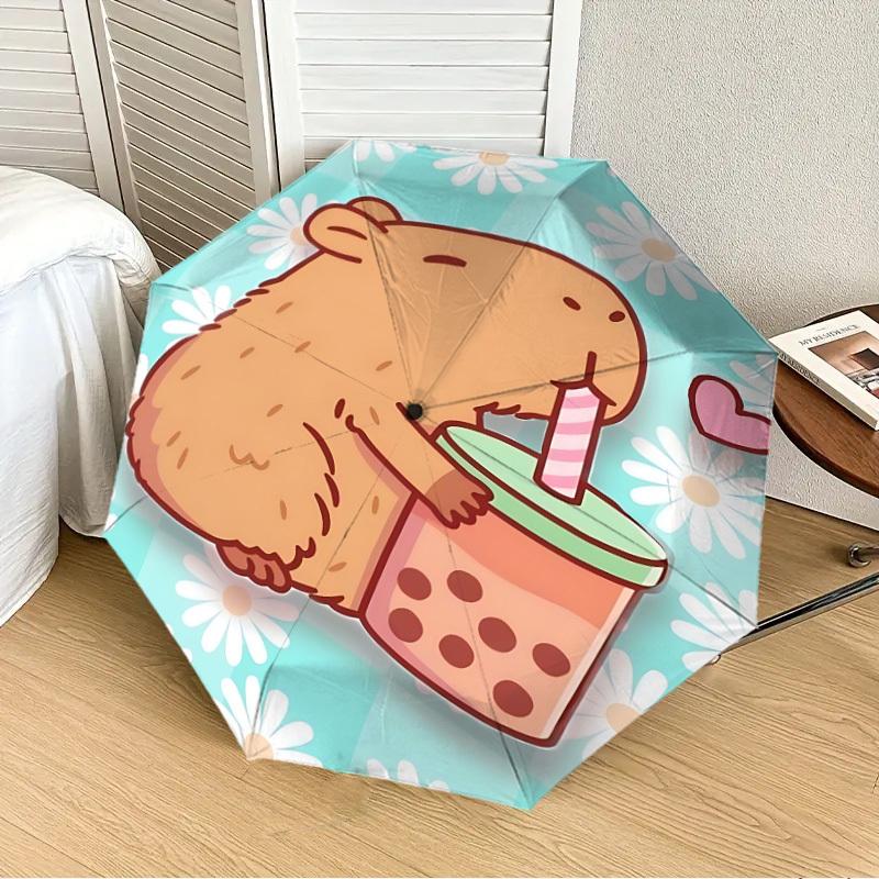 1PC Bubble Tea, Cute Capybara Automatic 8-Bone Folding Umbrella - Durable Polyester & Iron Frame,Userfriendly Operation yy250929121
1PC Bubble Tea, Cute Capybara Automatic 8-Bone Folding Umbrella - Durable Polyester & Iron Frame,Userfriendly Operation yy250929121