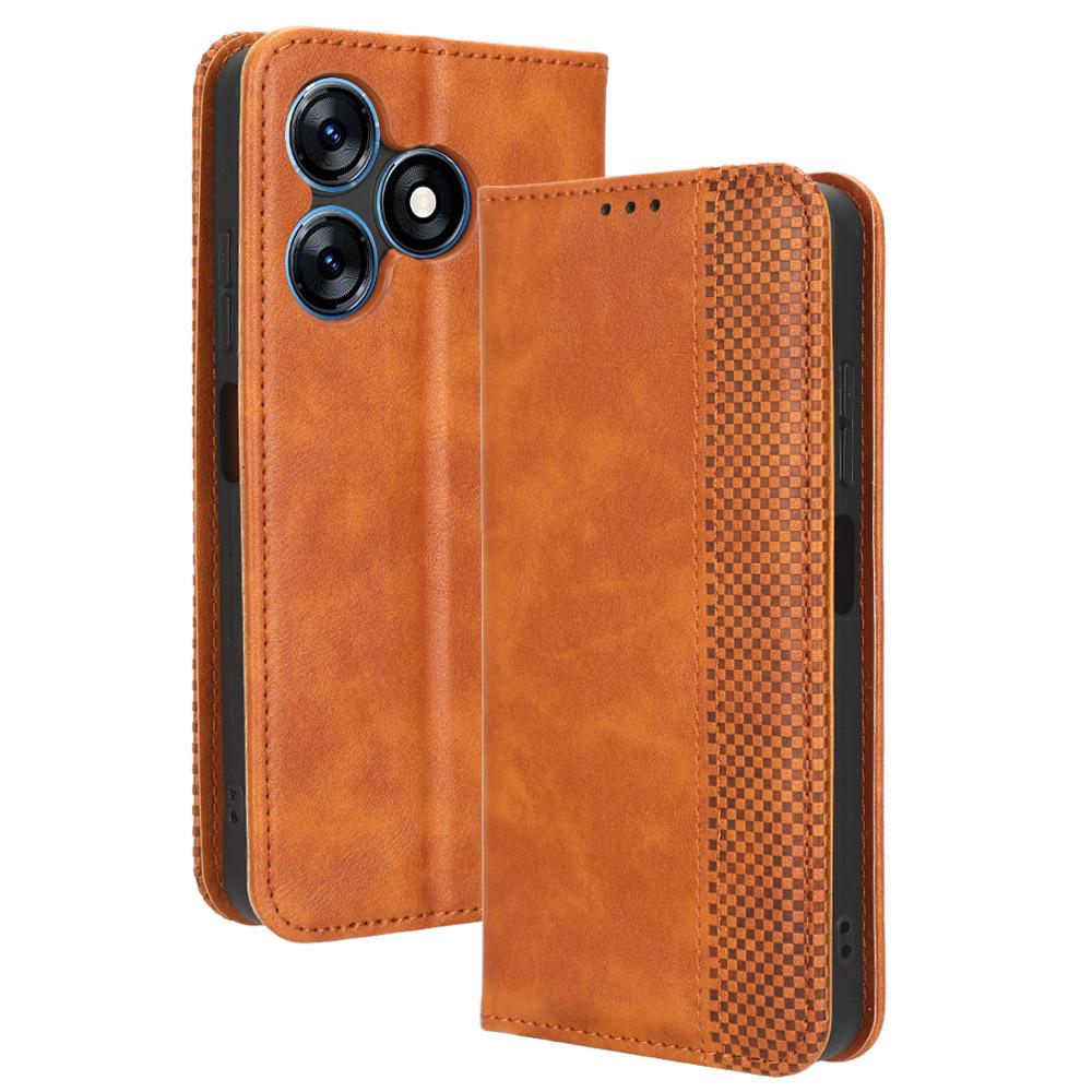 For TECNO Spark 10 4G PU Leather Vintage Phone Case Wallet Stand Folio Protective Cover Brown
For TECNO Spark 10 4G PU Leather Vintage Phone Case Wallet Stand Folio Protective Cover Brown