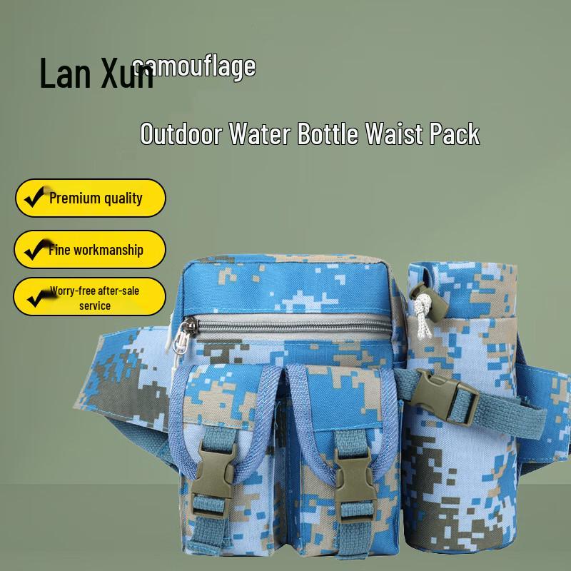 Lanxun Men s Outdoor Camouflage Waist Pack with Water Bottle Holder One Size
Lanxun Men s Outdoor Camouflage Waist Pack with Water Bottle Holder One Size