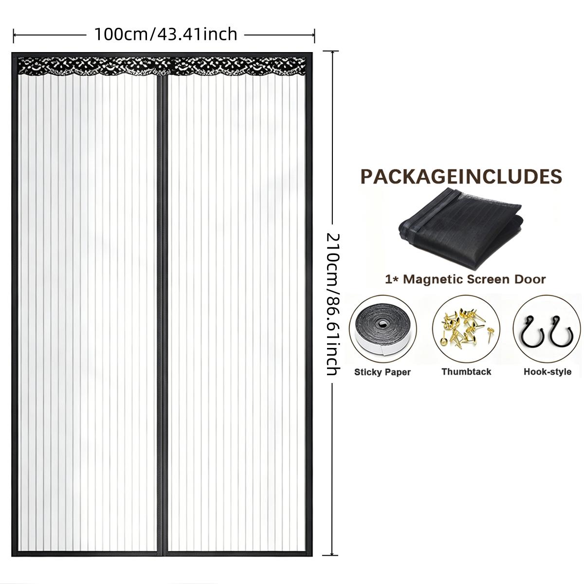 Magnetic Screen Doors, Insect-Proof Door Curtains, High-Density Breathable Mesh, Fly and Insect-Proof Door Curtains for Balconies and Gardens—Black 100*210cm/39.37*82.68" чорний
Magnetic Screen Doors, Insect-Proof Door Curtains, High-Density Breathable Mesh, Fly and Insect-Proof Door Curtains for Balconies and Gardens—Black 100*210cm/39.37*82.68" чорний