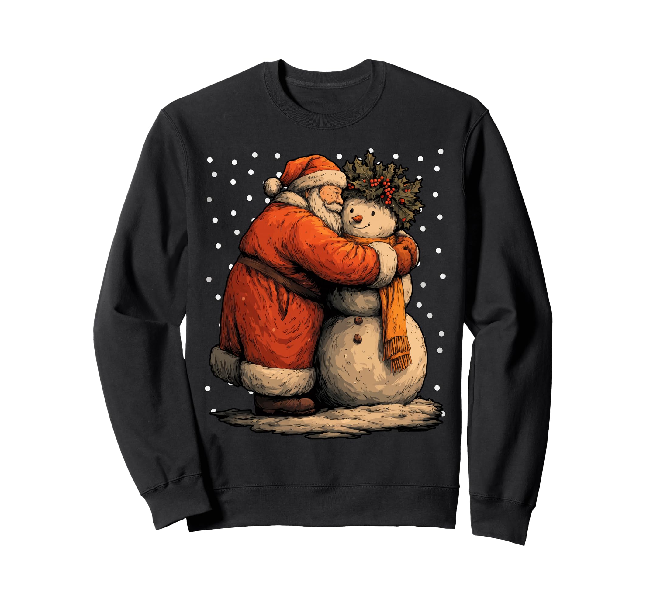 Santa Claus and adorable snowman winter season Christmas sweatshirt чёрный
Santa Claus and adorable snowman winter season Christmas sweatshirt чёрный