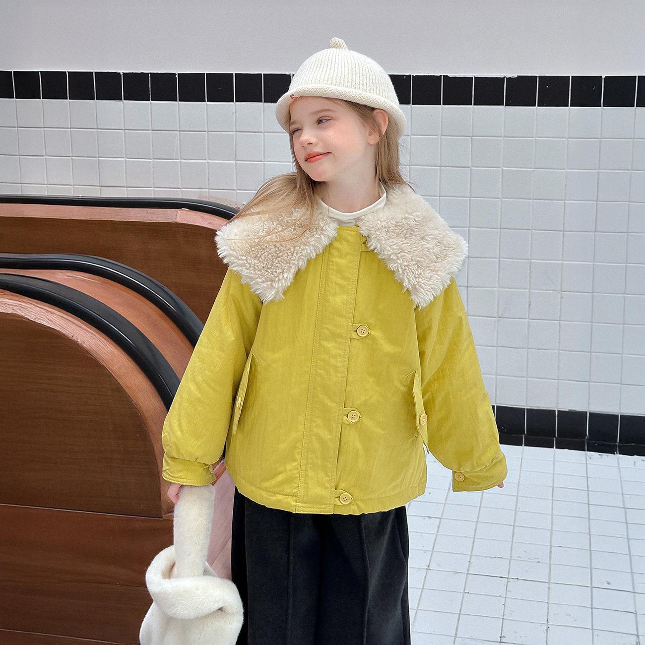 Yuchen Girls Fleece-Lined Lapel Jacket - Stylish & Warm Winter 2025 Size 120 жовтий
Yuchen Girls Fleece-Lined Lapel Jacket - Stylish & Warm Winter 2025 Size 120 жовтий