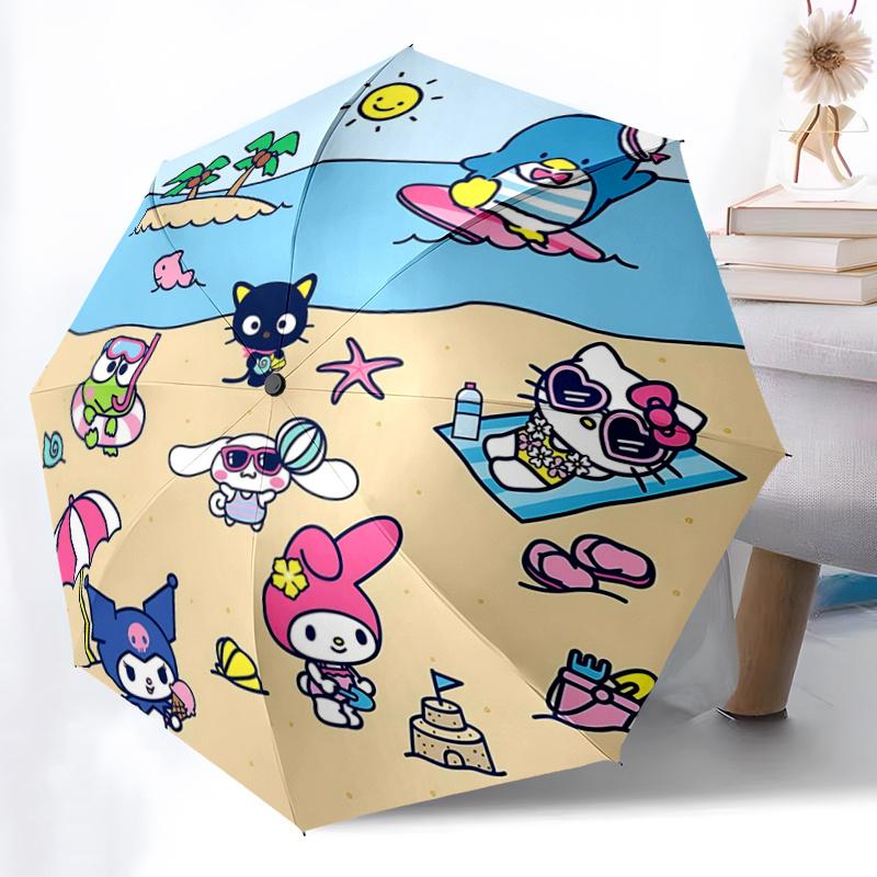 1pc Hello Kitty & Friends Beach Party Automatic Opening/Closing Umbrella - Portable Three-Fold Design with 8-Bone Iron Frame - Outdoor Umbrella - Idea
1pc Hello Kitty & Friends Beach Party Automatic Opening/Closing Umbrella - Portable Three-Fold Design with 8-Bone Iron Frame - Outdoor Umbrella - Idea