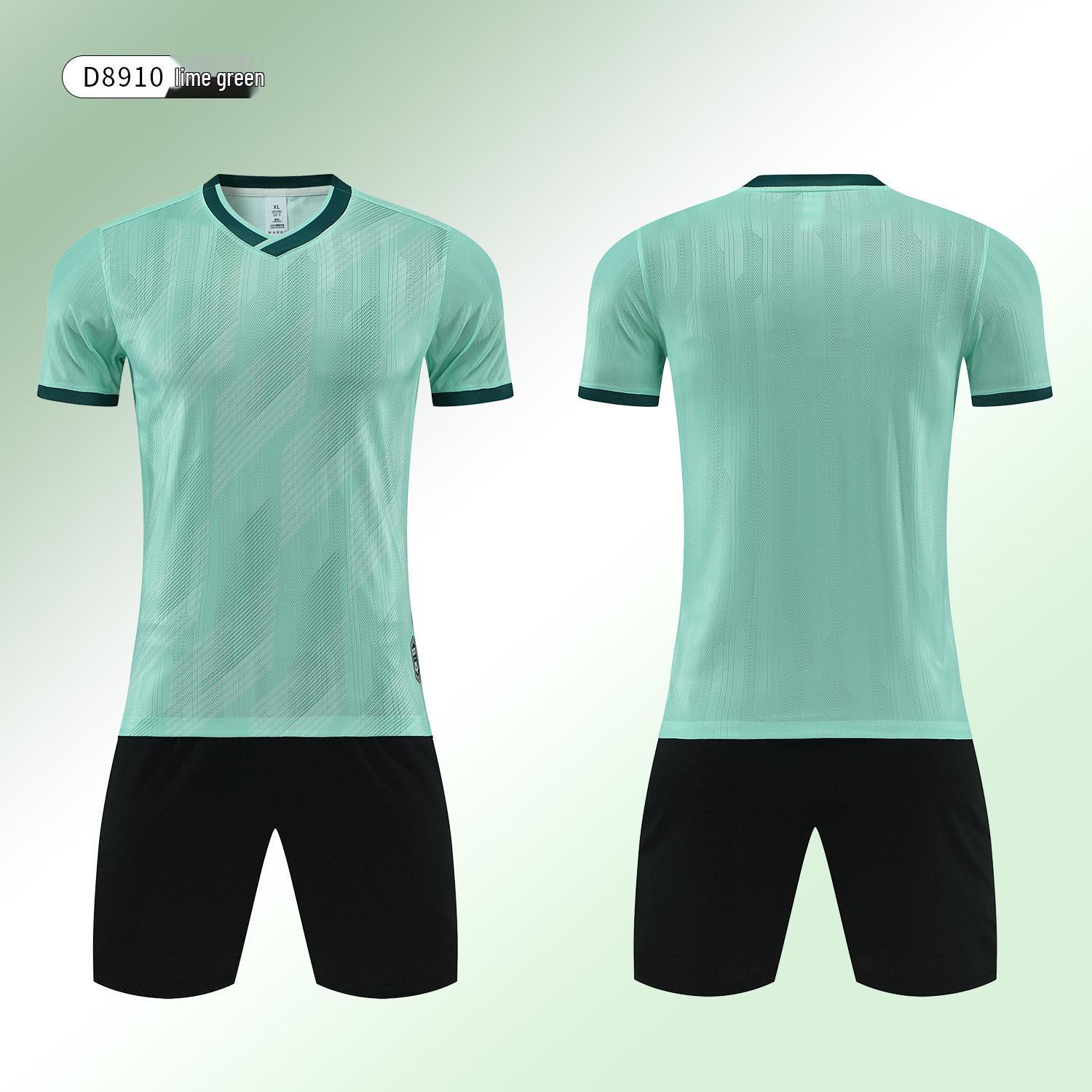 Adult Football Kit: Team Competition Training Uniform - Short-Sleeved Jersey for School Matches & Village Super Football Kids 3XS лайм-зеленого кольору
Adult Football Kit: Team Competition Training Uniform - Short-Sleeved Jersey for School Matches & Village Super Football Kids 3XS лайм-зеленого кольору
