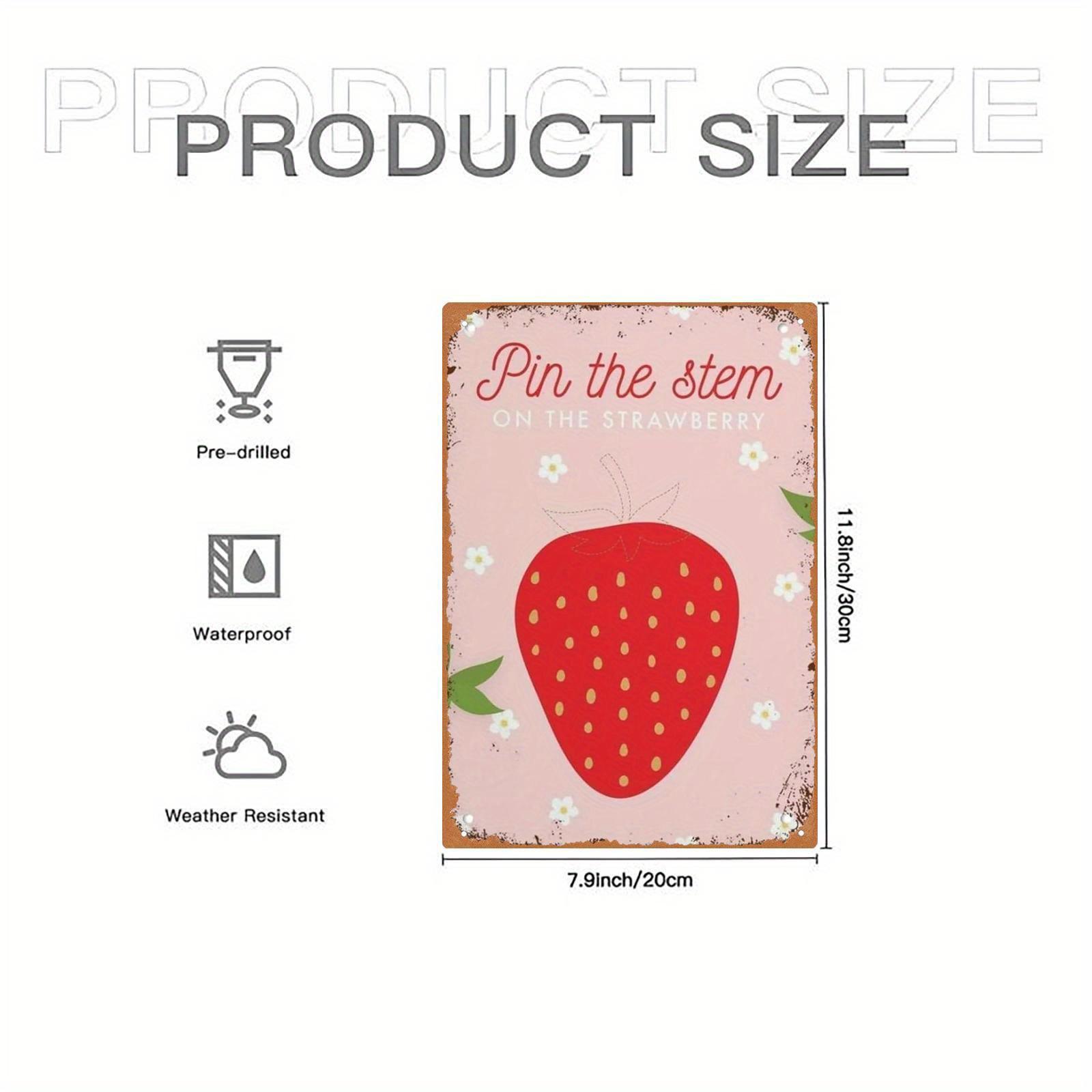 Rustic Strawberry Birthday Party Decor Vintage Tin Sign with Strawberry Design Fun Game Decoration for st Birthday 20x30cm(7.8x11.8inch)
Rustic Strawberry Birthday Party Decor Vintage Tin Sign with Strawberry Design Fun Game Decoration for st Birthday 20x30cm(7.8x11.8inch)