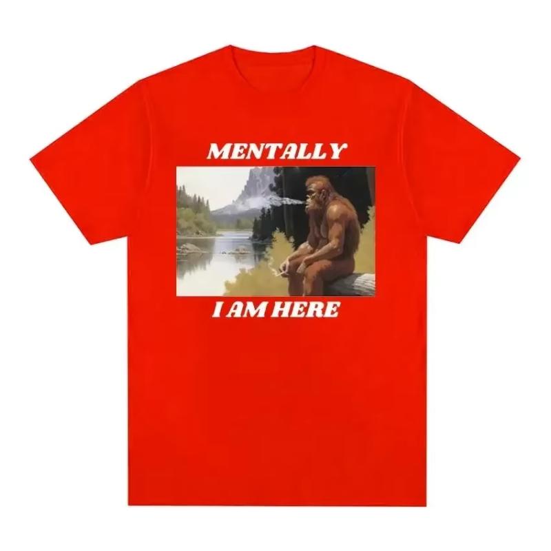 Fashion Short Sleeved T-shirt Y2k Female Clothing Mentally I Am Here Monkey Funny Meme Pattern T-shirt Retro simple S
Fashion Short Sleeved T-shirt Y2k Female Clothing Mentally I Am Here Monkey Funny Meme Pattern T-shirt Retro simple S