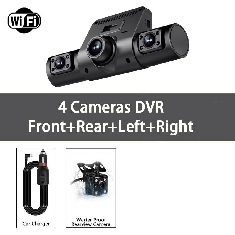 4 Cameras 360 Degree Dash Cam For Cars WIFI Car DVR 1080P 4 Channel Front Camera Video Recorder Rear View Camera Night Vision None
4 Cameras 360 Degree Dash Cam For Cars WIFI Car DVR 1080P 4 Channel Front Camera Video Recorder Rear View Camera Night Vision None