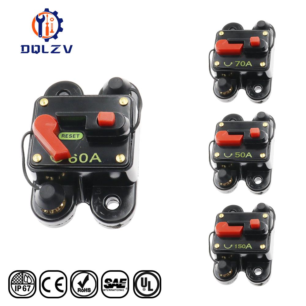 Car Truck Audio Amplifier Circuit Breaker 5V-50VDC 50A 60A 80A 100A 150A 200A 250A 300A IP67 Waterproof Reset Switch Fuse Holder 50A
Car Truck Audio Amplifier Circuit Breaker 5V-50VDC 50A 60A 80A 100A 150A 200A 250A 300A IP67 Waterproof Reset Switch Fuse Holder 50A
