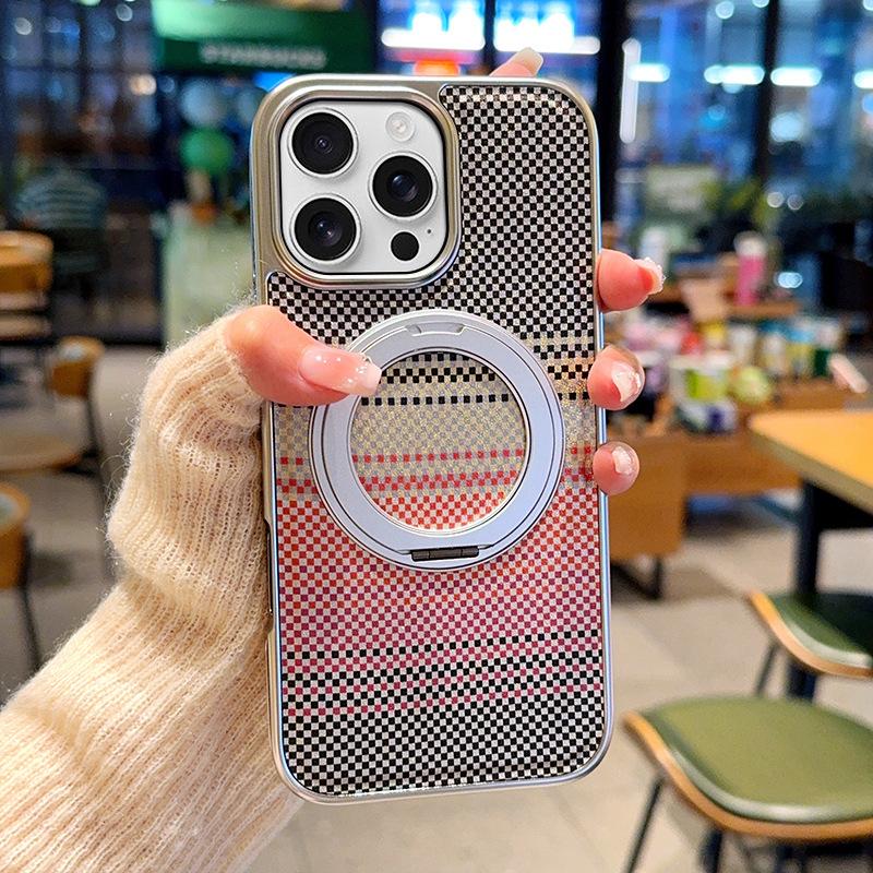 For iPhone 16 Pro Magnetic Case Kickstand Electroplated PC+PU Leather Phone Back Cover Brown
For iPhone 16 Pro Magnetic Case Kickstand Electroplated PC+PU Leather Phone Back Cover Brown