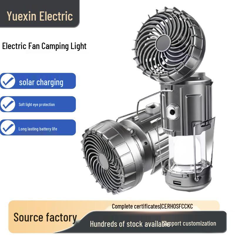 Portable Solar-Powered Fan Light with Rechargeable Battery for Camping - Handheld and Retractable
Portable Solar-Powered Fan Light with Rechargeable Battery for Camping - Handheld and Retractable