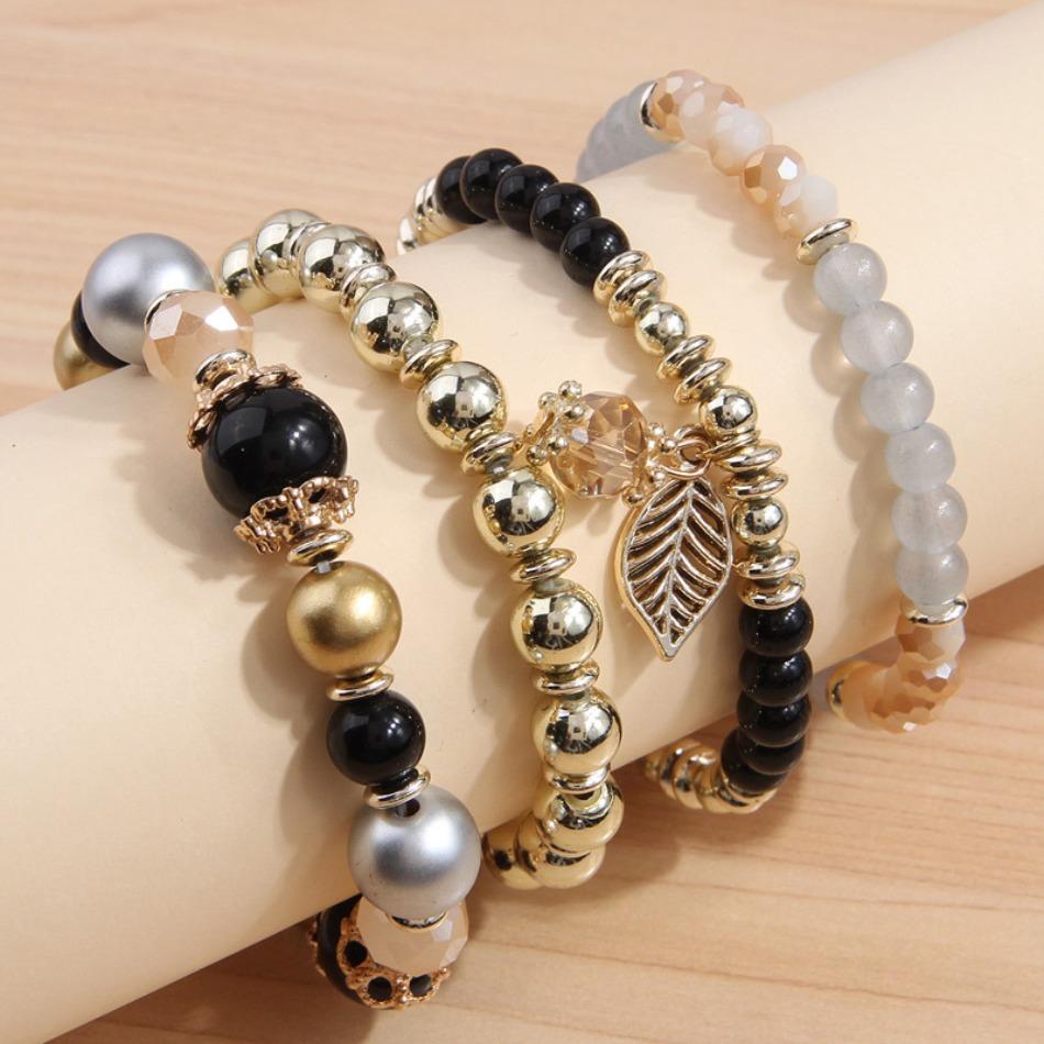 4 Pcs Fashionable and Simple Crystal Bead Pendant with Branches Leaves Versatile Multi-layer Bead Temperament Women s Bracelet розовый
4 Pcs Fashionable and Simple Crystal Bead Pendant with Branches Leaves Versatile Multi-layer Bead Temperament Women s Bracelet розовый