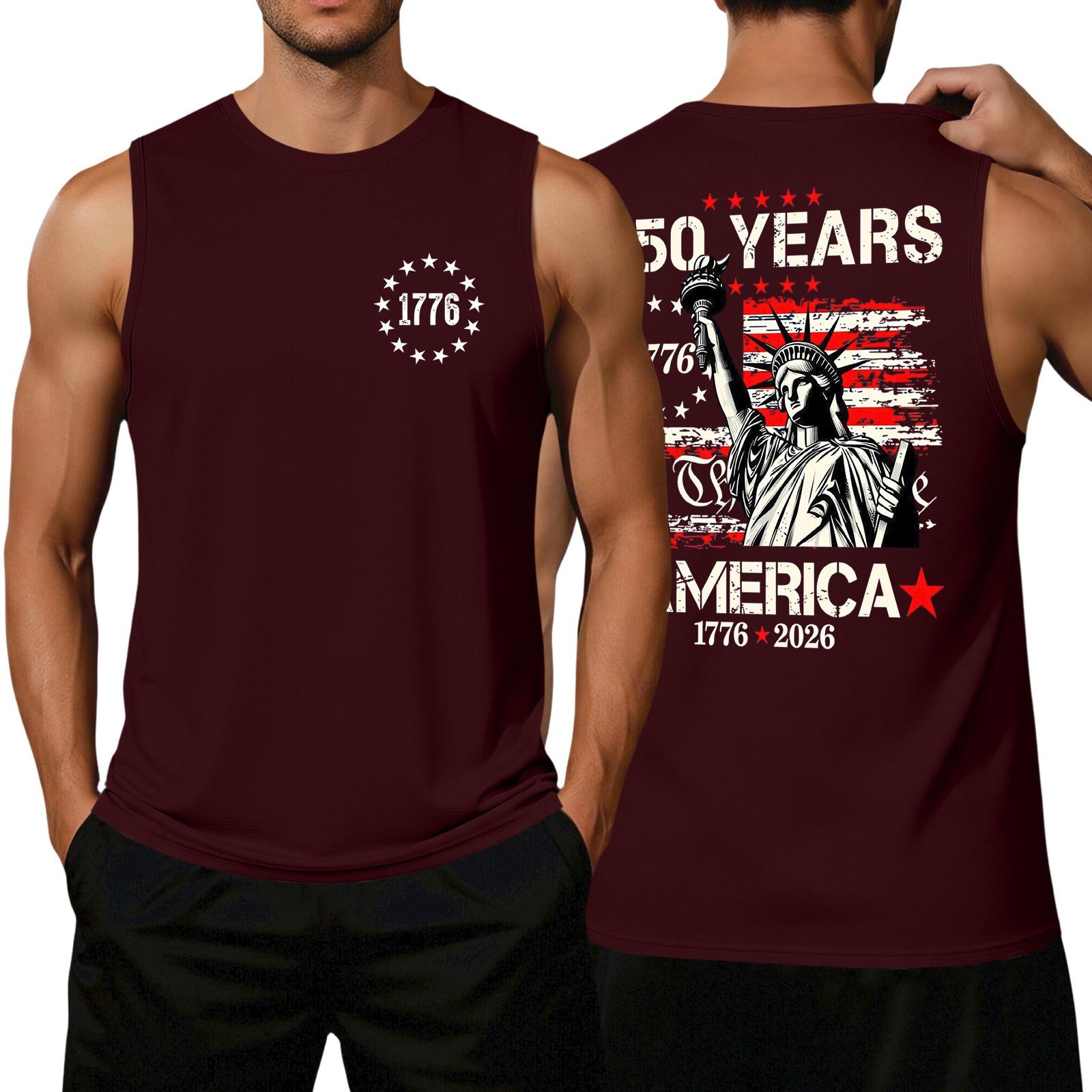 Men s Loose Fit Sleeveless Tank Top Casual Flag Print Graphic Tee WE THE PEOPLE 250 Years Commemorative Design Summer Shirt XXXXL
Men s Loose Fit Sleeveless Tank Top Casual Flag Print Graphic Tee WE THE PEOPLE 250 Years Commemorative Design Summer Shirt XXXXL