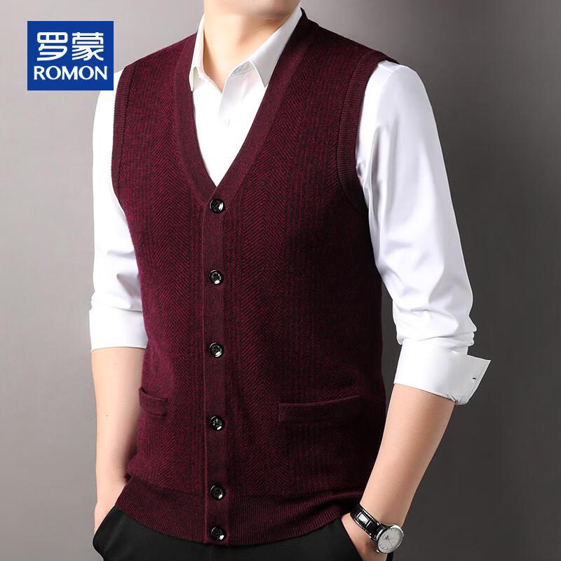 ROMON Men s 100% Pure Wool Thick Knit V-Neck Vest L
ROMON Men s 100% Pure Wool Thick Knit V-Neck Vest L