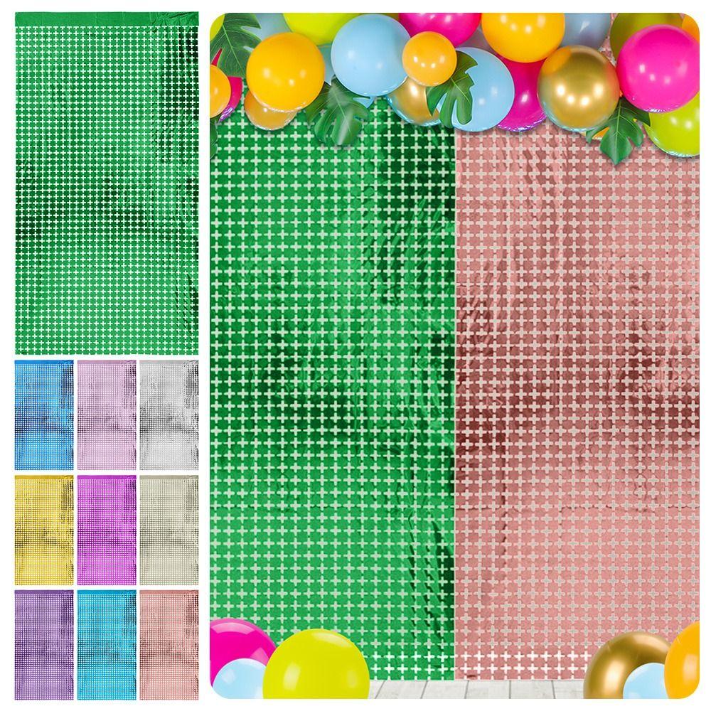 Small Size Square Rainsilk Curtain Square Shape Background Decoration Laser Curtain Theme Party рожевий колір золота
Small Size Square Rainsilk Curtain Square Shape Background Decoration Laser Curtain Theme Party рожевий колір золота