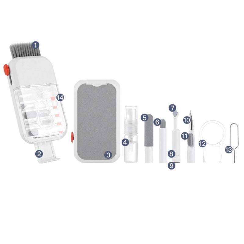 14Pcs Portable Easy to Use Electronics Cleaning Set with Reusable Microfiber Cloth Tools for Digital Gadgets 1
14Pcs Portable Easy to Use Electronics Cleaning Set with Reusable Microfiber Cloth Tools for Digital Gadgets 1