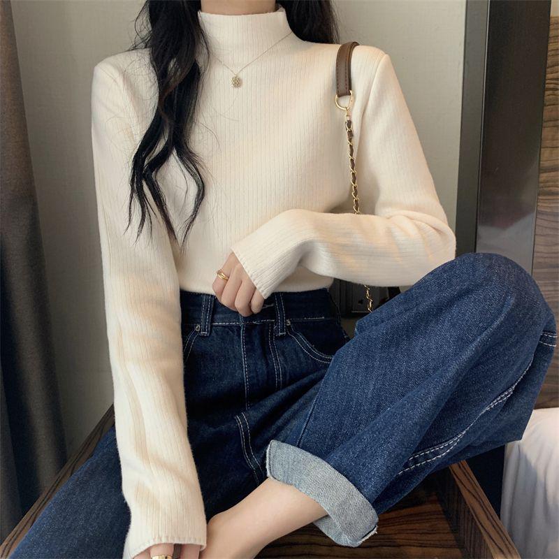 Женский плюшевый свитер: Цельный, Полувысокий воротник, Длинный рукав, Плотный трикотаж для осени/зимы 2025. Теплый внутренний слой. One Size
Женский плюшевый свитер: Цельный, Полувысокий воротник, Длинный рукав, Плотный трикотаж для осени/зимы 2025. Теплый внутренний слой. One Size