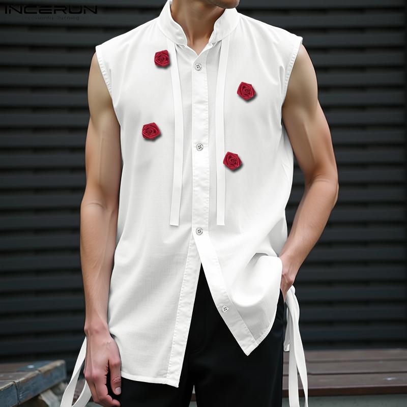 INCERUN Summer Men Sleeveless Flowers Patchwork Buttons Tassel Casual Tank Tops 5XL жовтий
INCERUN Summer Men Sleeveless Flowers Patchwork Buttons Tassel Casual Tank Tops 5XL жовтий