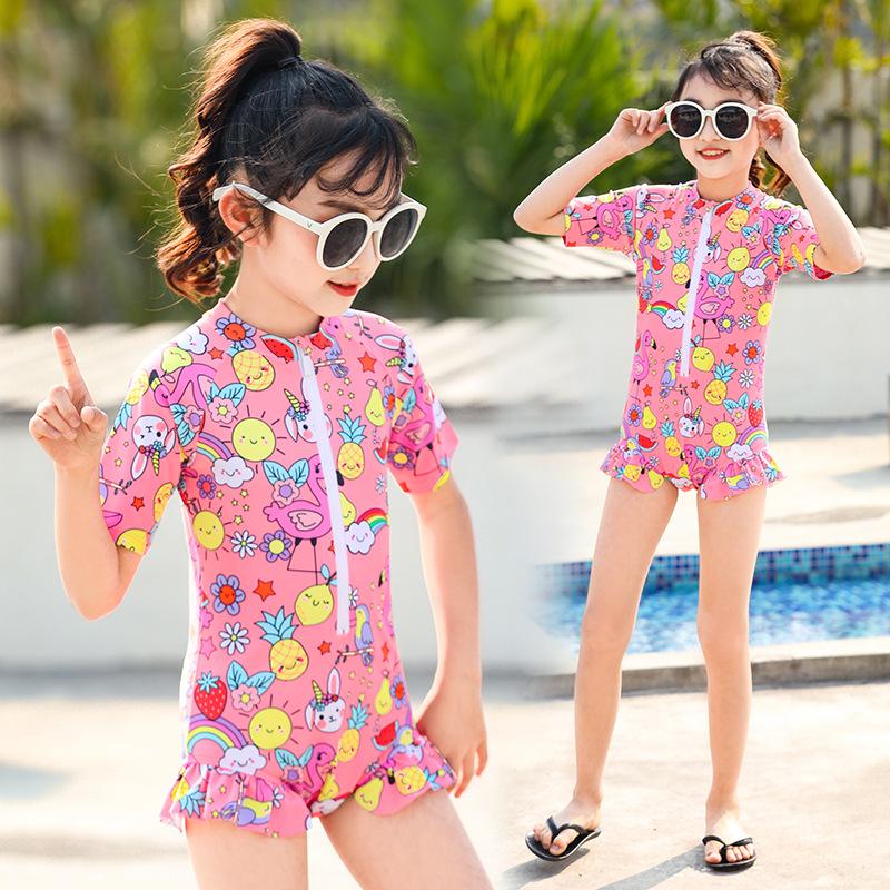 Floral Short Sleeve Girls One-Piece Swimsuit - European & American Style, Quick-Drying for Spring & Summer 3XL
Floral Short Sleeve Girls One-Piece Swimsuit - European & American Style, Quick-Drying for Spring & Summer 3XL