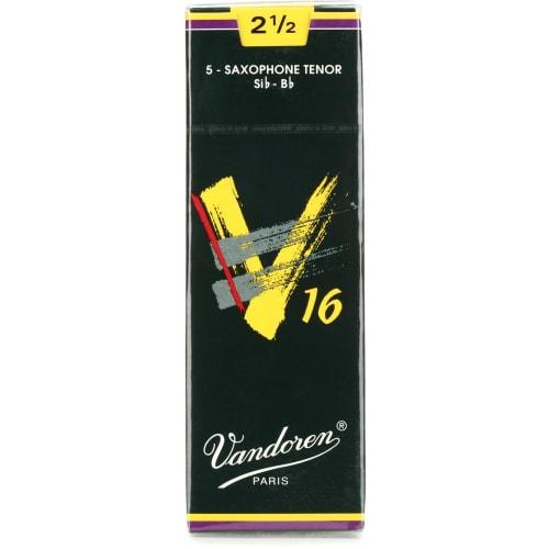 Vandoren Tenor Saxophone Reeds V16, Hardness: 2-1/2 (Pack of 5)
Vandoren Tenor Saxophone Reeds V16, Hardness: 2-1/2 (Pack of 5)