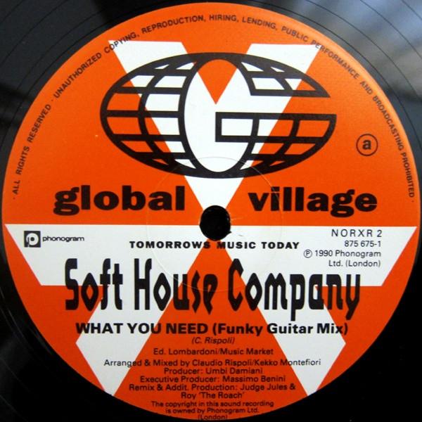 12inch Record SOFT HOUSE COMPANY - What You Need (Remix) NORXR2 Global Village, 1990 US Dance & Electronica Used
12inch Record SOFT HOUSE COMPANY - What You Need (Remix) NORXR2 Global Village, 1990 US Dance & Electronica Used