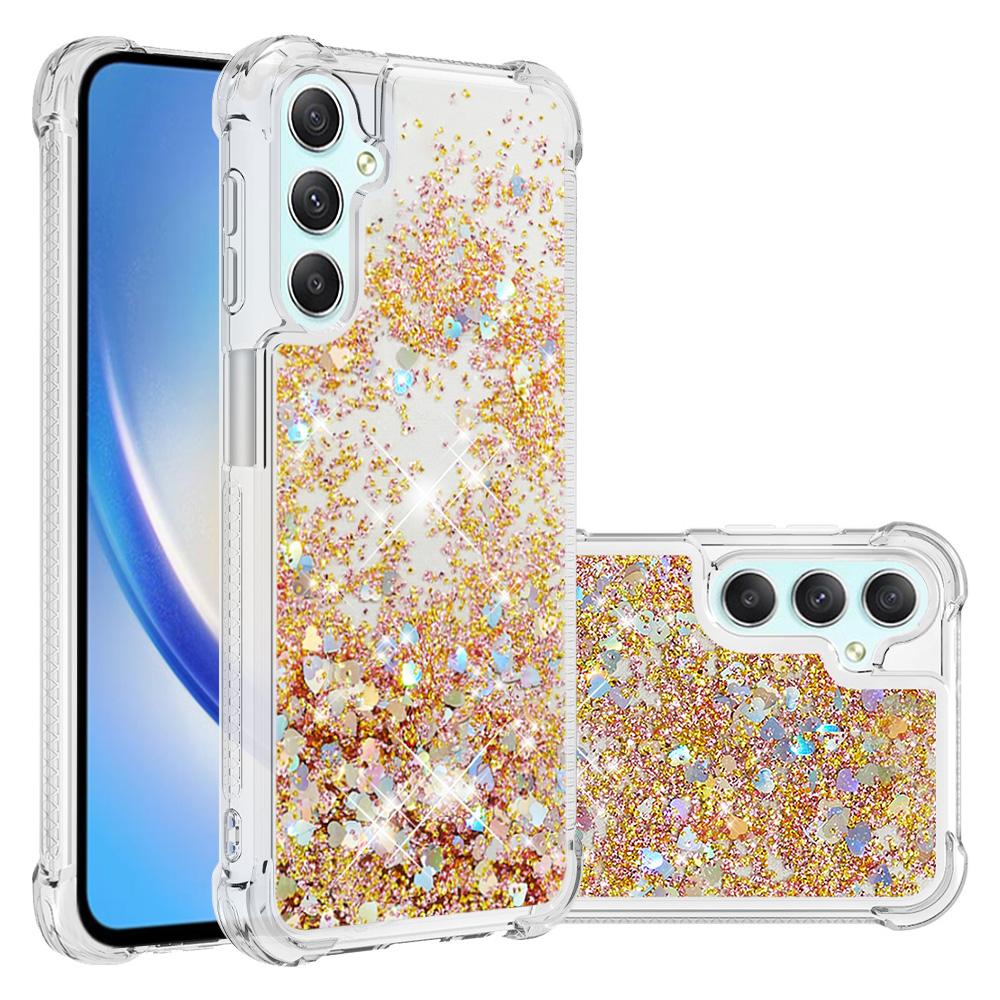 Для Samsung Galaxy A24 4G (162,1 х 77,6 х 8,3 мм) Чехол из ТПУ с блестками и зыбучим песком, противоударная задняя крышка для телефона Gold/Hearts
Для Samsung Galaxy A24 4G (162,1 х 77,6 х 8,3 мм) Чехол из ТПУ с блестками и зыбучим песком, противоударная задняя крышка для телефона Gold/Hearts