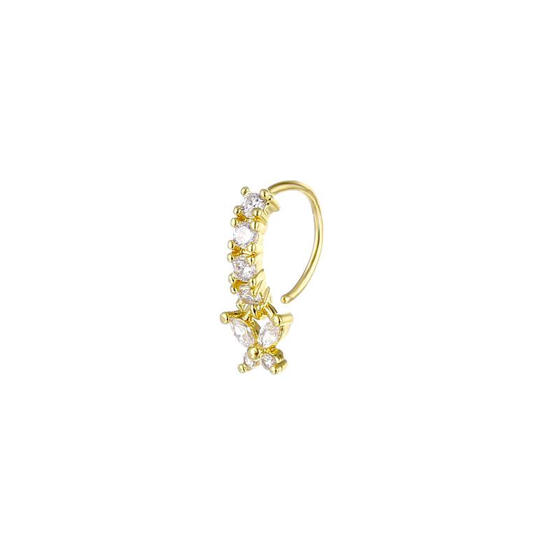 Adjustable Stone-Inlaid Butterfly Nose Ring Nose Clip Non-Pierced Jewelry золотой
Adjustable Stone-Inlaid Butterfly Nose Ring Nose Clip Non-Pierced Jewelry золотой
