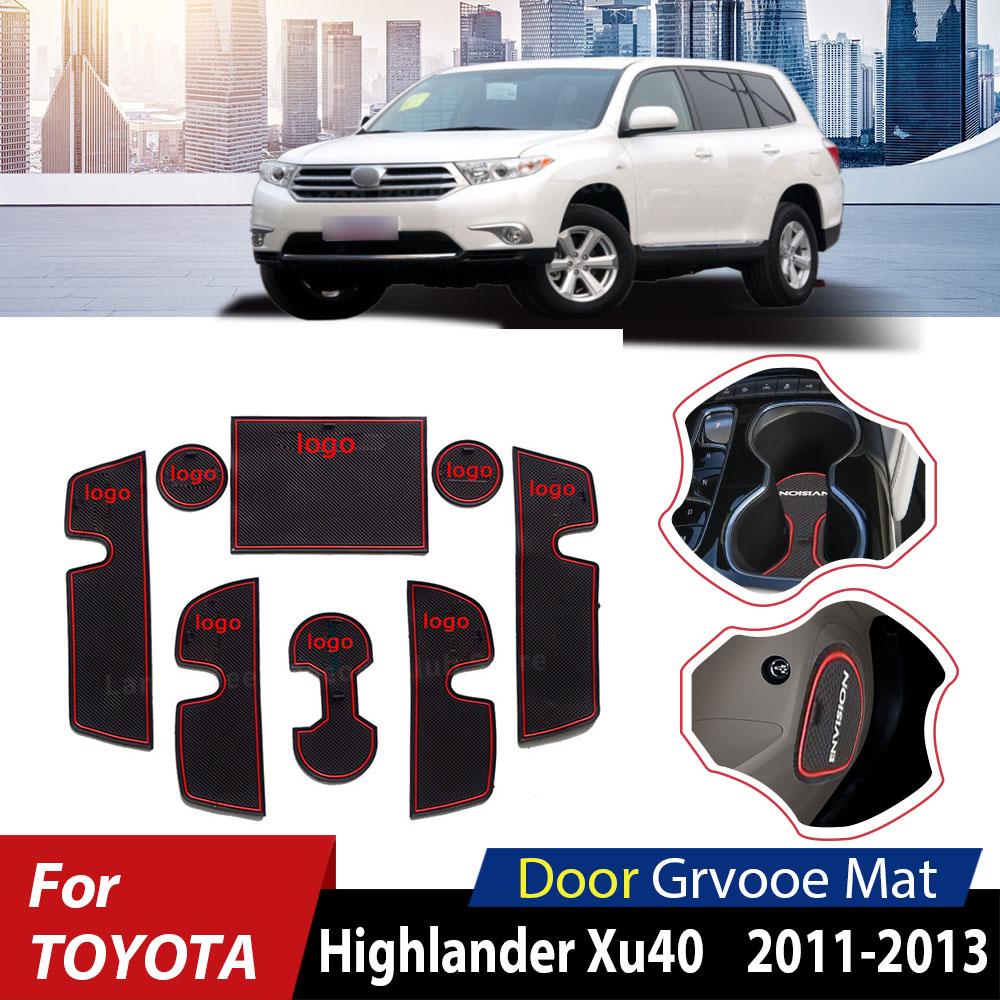 Противоскользящие коврики с дверными пазами для Toyota Highlander XU40 Kluger 40 2008-2011 2012 2013, коврик для ворот, нескользящие коврики для чашек
Противоскользящие коврики с дверными пазами для Toyota Highlander XU40 Kluger 40 2008-2011 2012 2013, коврик для ворот, нескользящие коврики для чашек