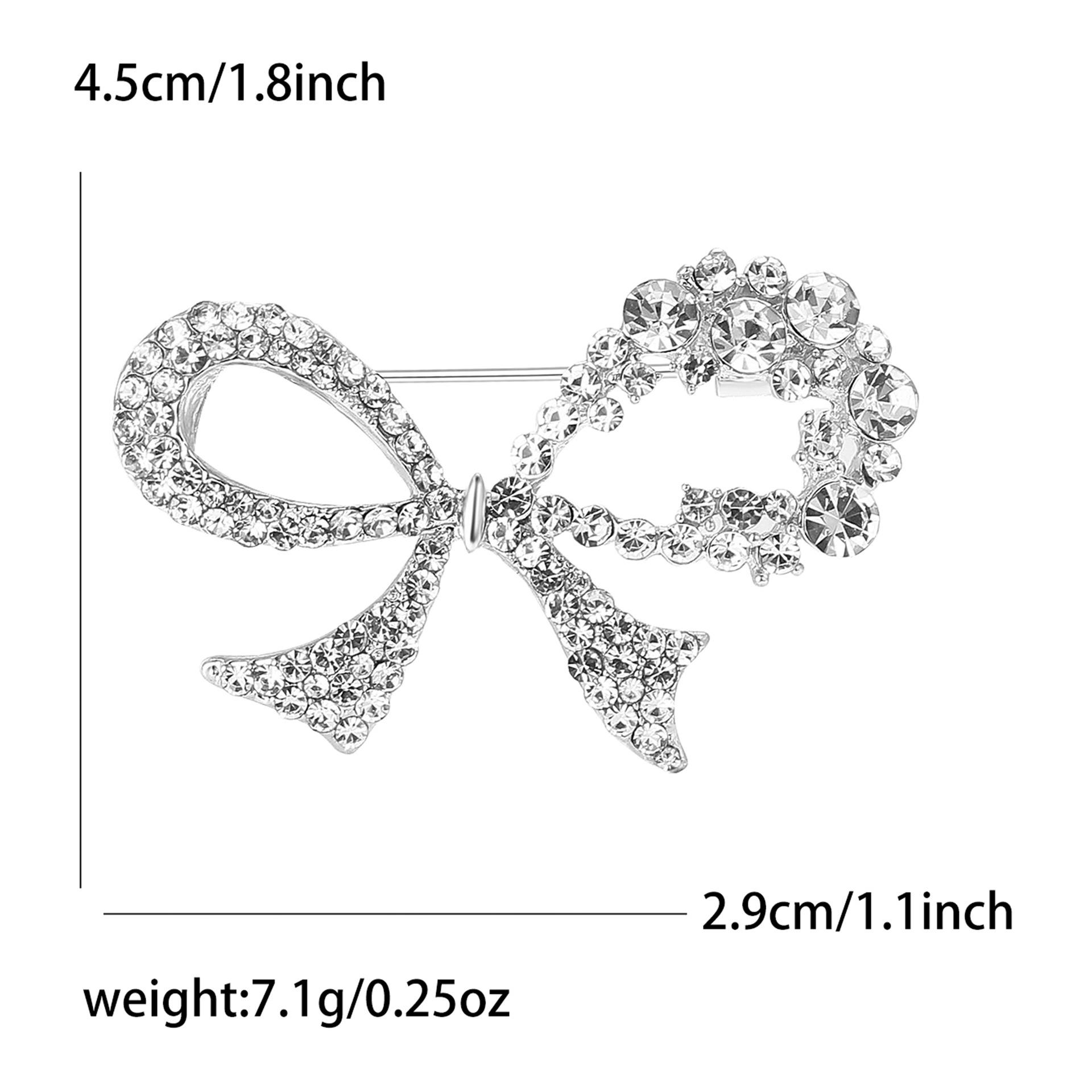 Модний сплав зі стразами, бантом, брошка, темперамент, висококласний жіночий костюм, пальто, корсаж, ювелірна шпилька
Модний сплав зі стразами, бантом, брошка, темперамент, висококласний жіночий костюм, пальто, корсаж, ювелірна шпилька