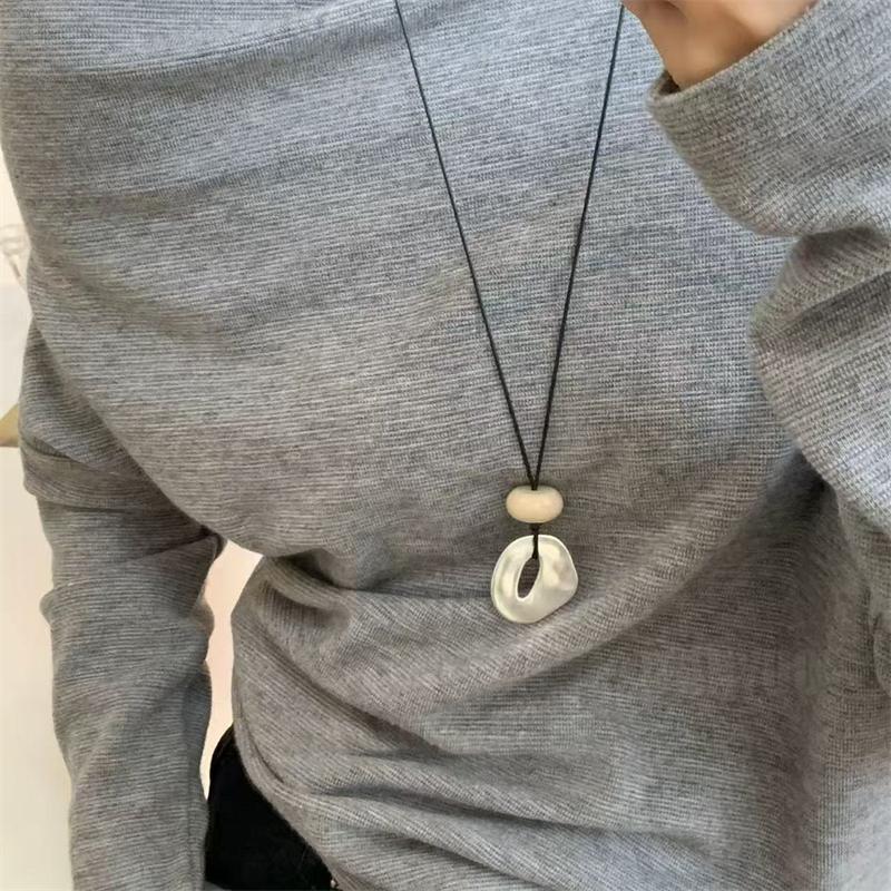 Irregular Pendant Jewelry for Women Exquisite Simple Rope Chain Long Necklace Adjustable Casual Versatile Accessories Gifts срібний
Irregular Pendant Jewelry for Women Exquisite Simple Rope Chain Long Necklace Adjustable Casual Versatile Accessories Gifts срібний