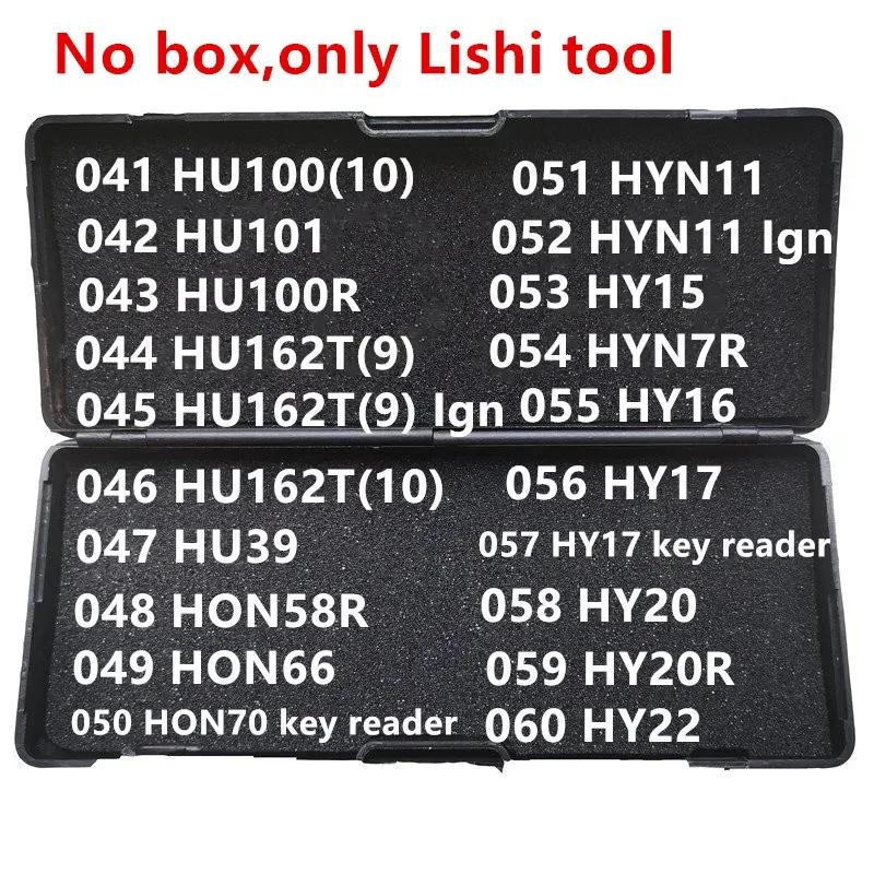041-060 No Box Lishi 2 In 1 Tool HU100(10) HU101 HU100R HU162T(9) HU39 HON58R HON66 HON70 HYN11 HY15 HYN7R HY16 HY20 HY20R HY22 HY17
041-060 No Box Lishi 2 In 1 Tool HU100(10) HU101 HU100R HU162T(9) HU39 HON58R HON66 HON70 HYN11 HY15 HYN7R HY16 HY20 HY20R HY22 HY17