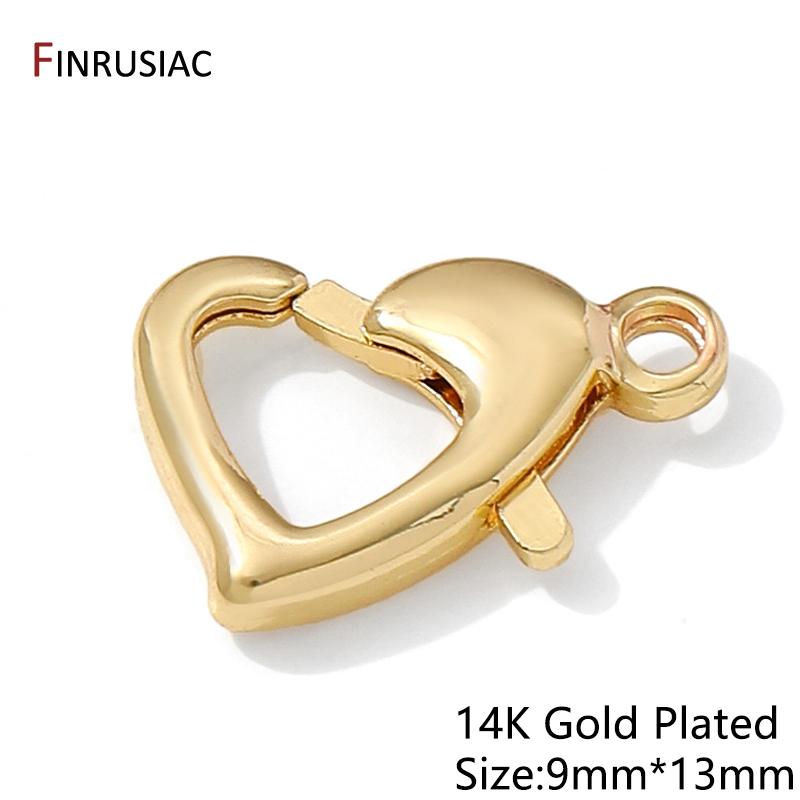 14K Gold Plated Brass Heart Lobster Clasp Connectors Hooks,End Clasps For DIY Necklace Bracelet Jewelry Making Findings Supplies 5 pieces
14K Gold Plated Brass Heart Lobster Clasp Connectors Hooks,End Clasps For DIY Necklace Bracelet Jewelry Making Findings Supplies 5 pieces