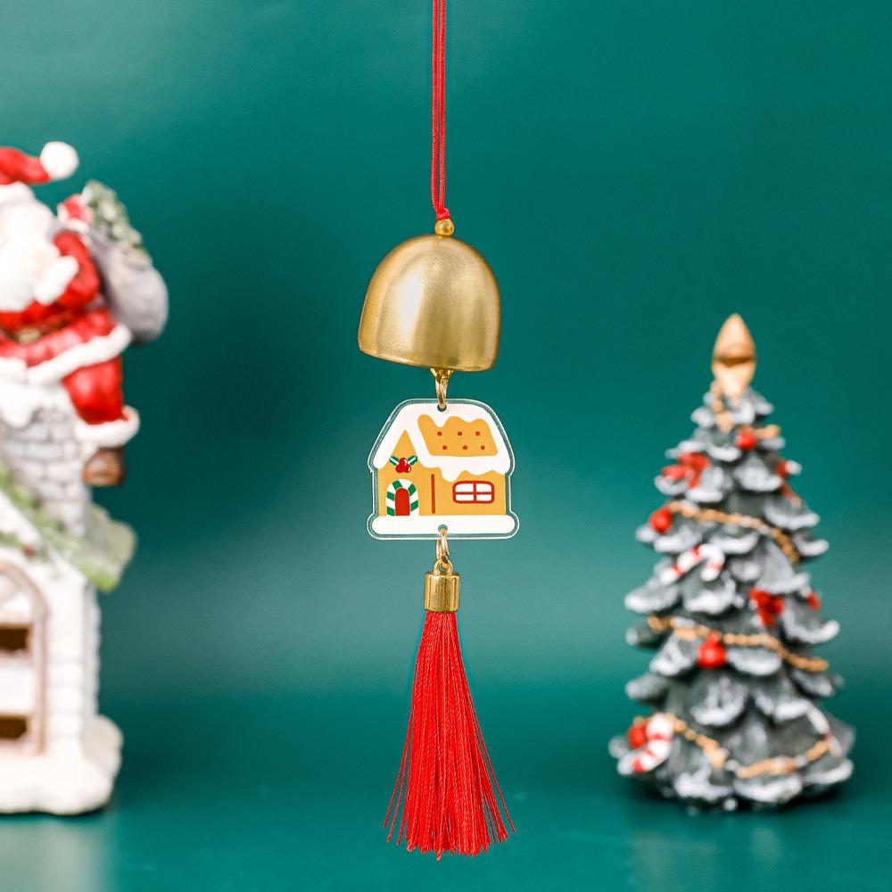 New Acrylic Christmas Bell Iron Portable Tassel Pendant Wind Chime 38mm
New Acrylic Christmas Bell Iron Portable Tassel Pendant Wind Chime 38mm