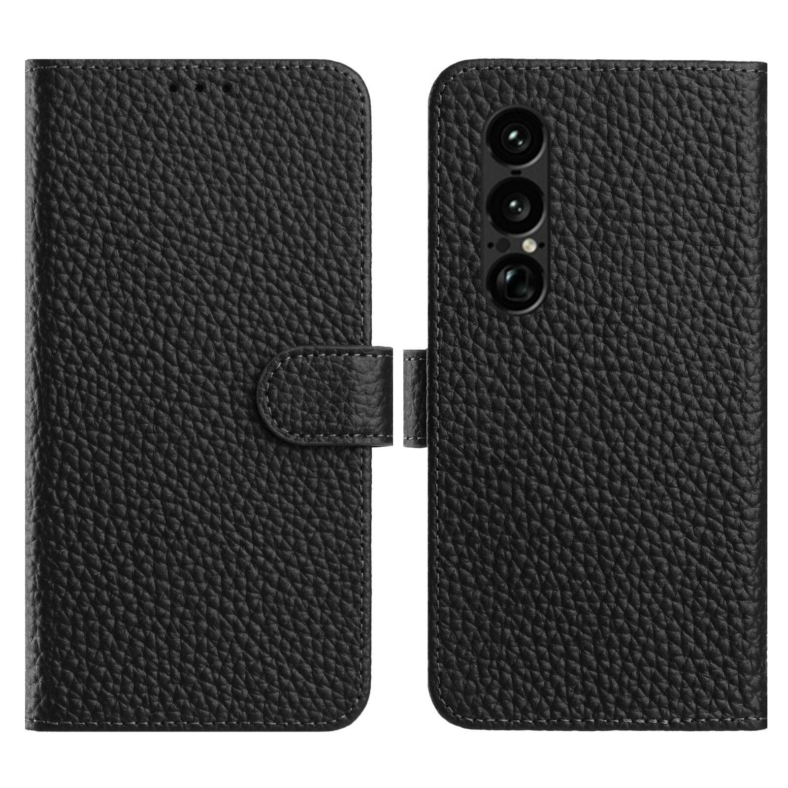 For Sony Xperia 1 VII Case Wallet Stand Litchi Texture Genuine Cow Leather Flip Phone Cover Black
For Sony Xperia 1 VII Case Wallet Stand Litchi Texture Genuine Cow Leather Flip Phone Cover Black