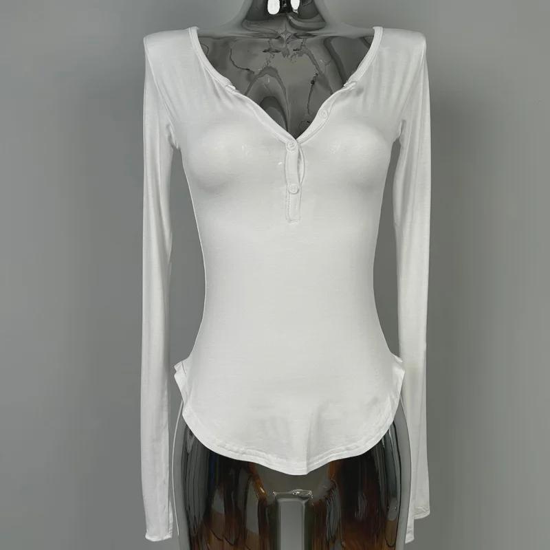 Южная Корея Тондэмун: Приятная на ощупь сексуальная футболка с полуоткрытым воротником и длинными рукавами One Size белый
Южная Корея Тондэмун: Приятная на ощупь сексуальная футболка с полуоткрытым воротником и длинными рукавами One Size белый