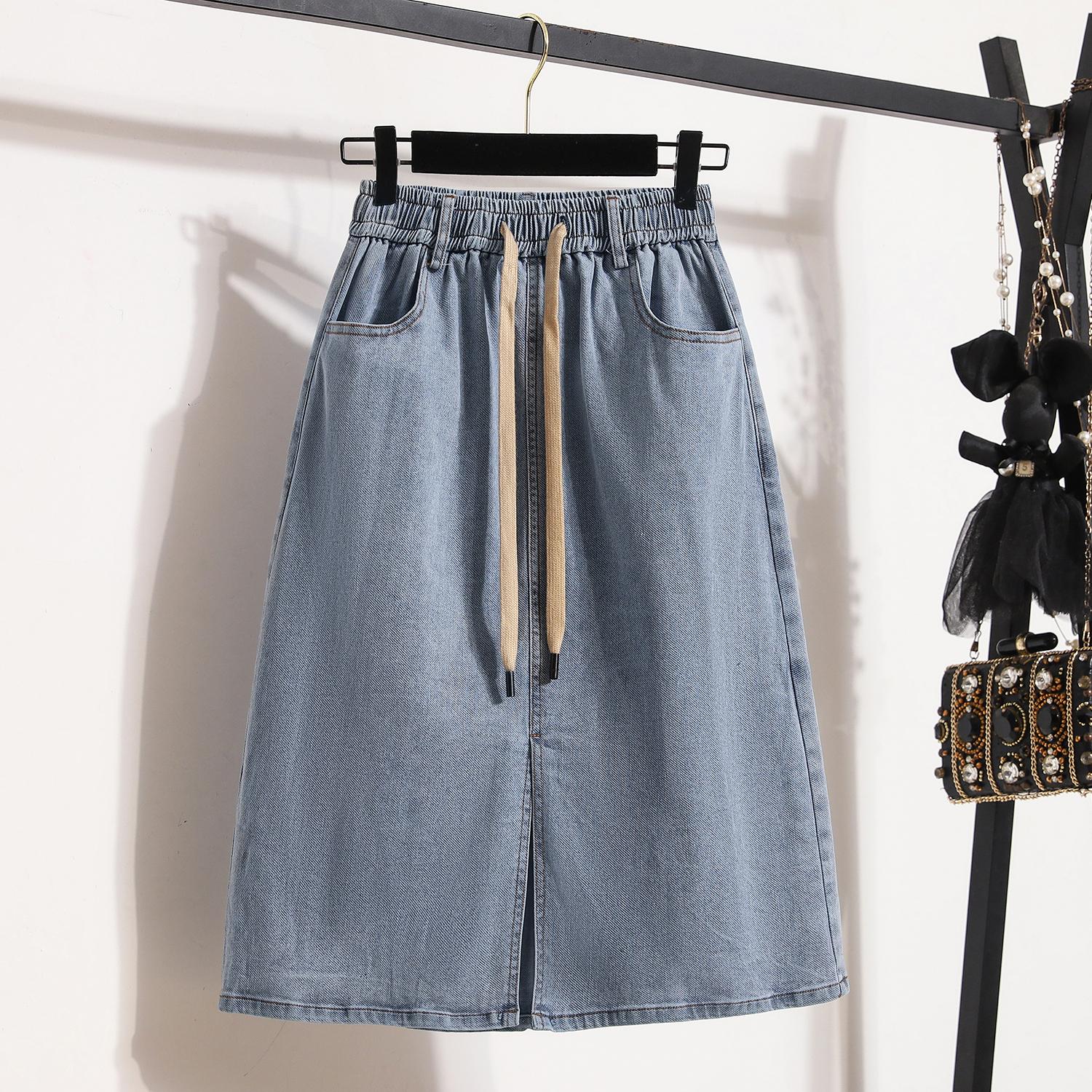 Plus Size Summer Denim Skirts Women Thin Elastic Casual Fashion A-Line Jeans Skirt High Waist XL синий
Plus Size Summer Denim Skirts Women Thin Elastic Casual Fashion A-Line Jeans Skirt High Waist XL синий