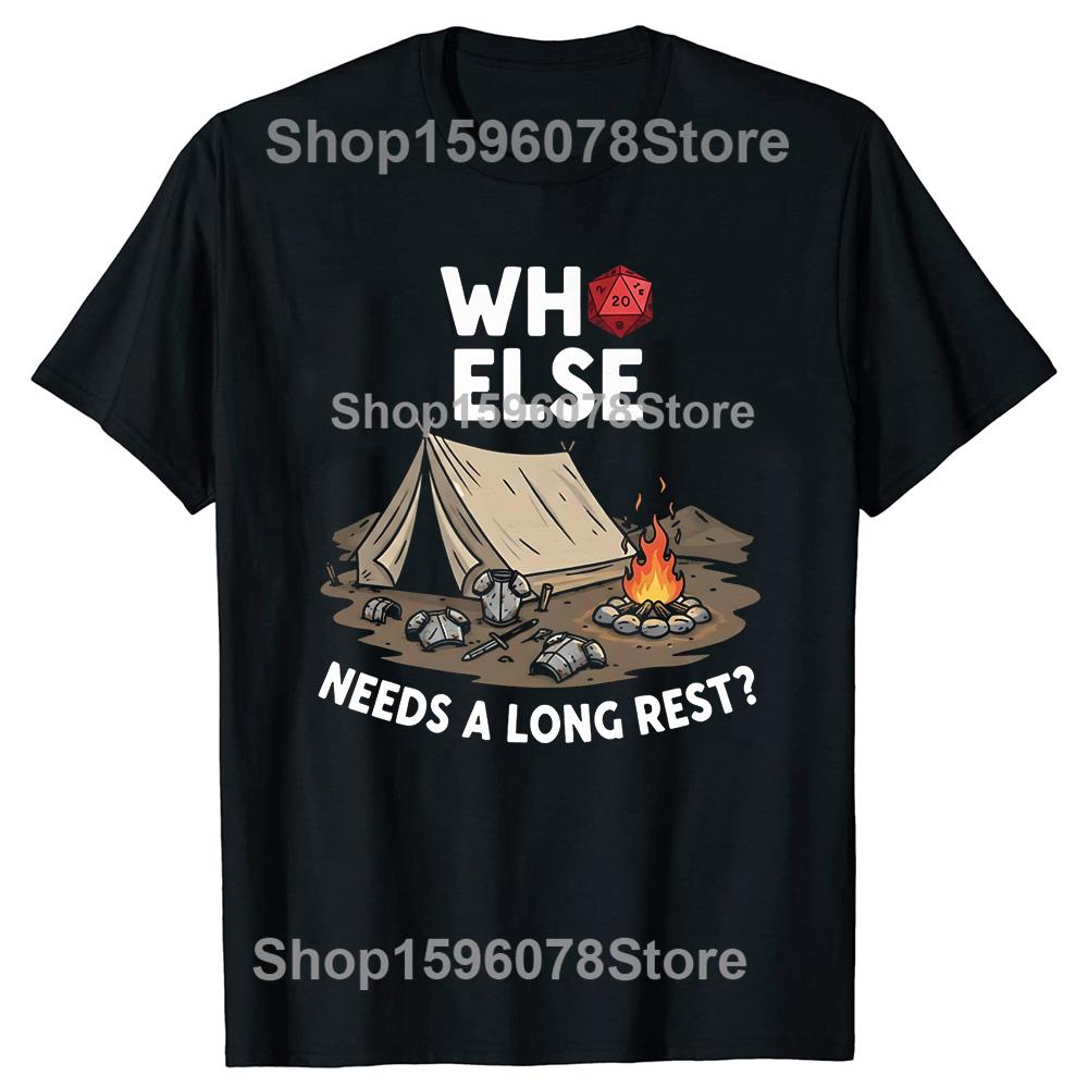 Who Else Needs a Long Rest DND TShirt Funny DND Unisex Gamer Tee for Dungeon Masters and Adventurers Makes a Great Gift 4XL
Who Else Needs a Long Rest DND TShirt Funny DND Unisex Gamer Tee for Dungeon Masters and Adventurers Makes a Great Gift 4XL
