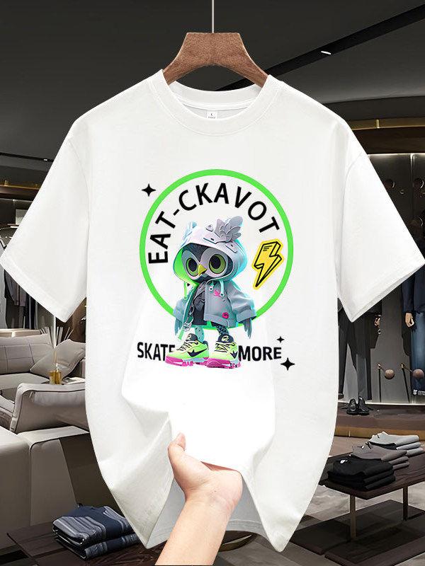 American Trend Short Sleeve Tshirt Cat Eagle Men and Women Round Collar Personality Leisure Summer Pure Cotton 4XL
American Trend Short Sleeve Tshirt Cat Eagle Men and Women Round Collar Personality Leisure Summer Pure Cotton 4XL