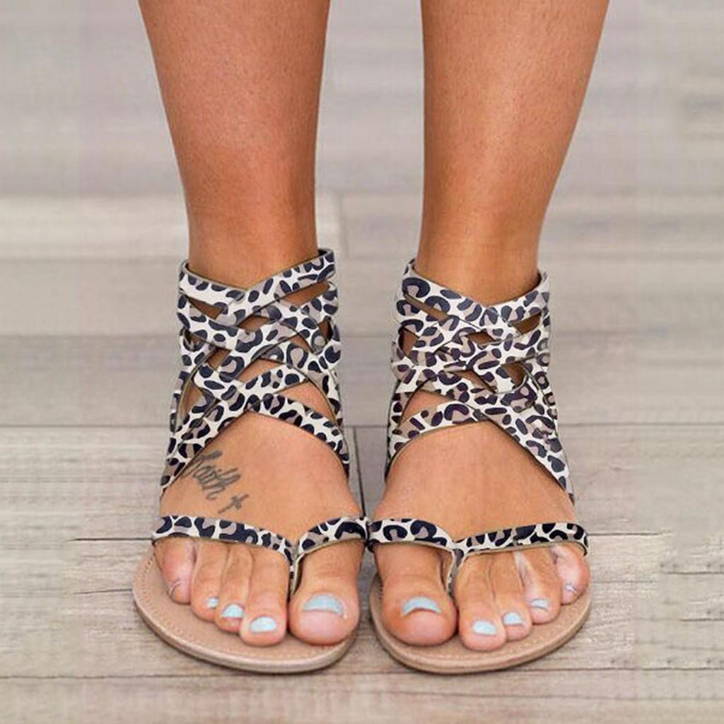 Sagit Summer Женские дышащие сандалии с плоским открытым носком Повседневные туфли с леопардовым принтом на молнии
Sagit Summer Женские дышащие сандалии с плоским открытым носком Повседневные туфли с леопардовым принтом на молнии