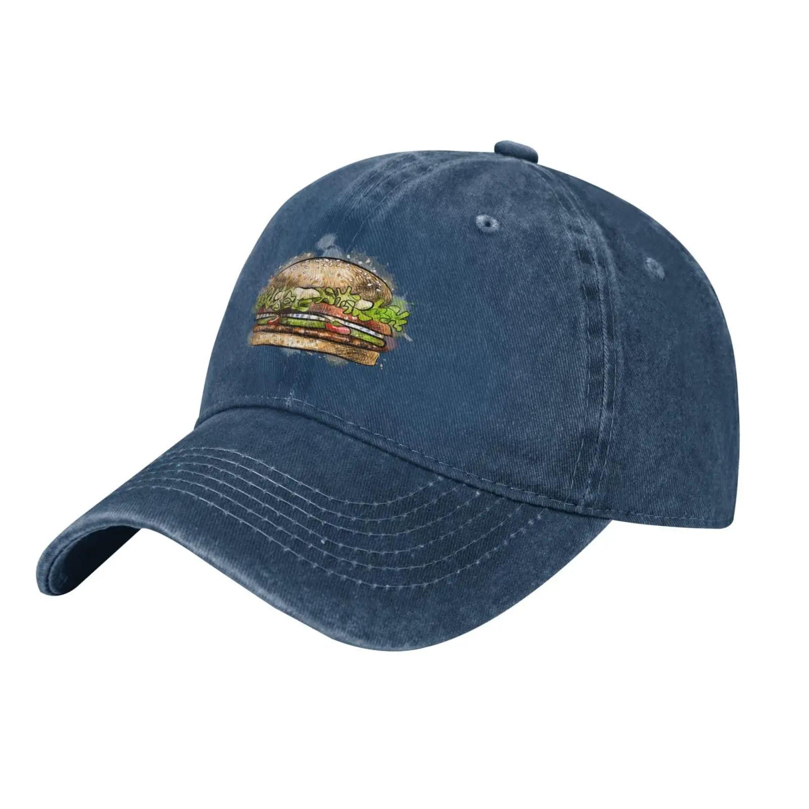 Hamburger Baseball Cap for Men Women Hats Denim Trucker Caps Dad Hat Adjustable белый
Hamburger Baseball Cap for Men Women Hats Denim Trucker Caps Dad Hat Adjustable белый
