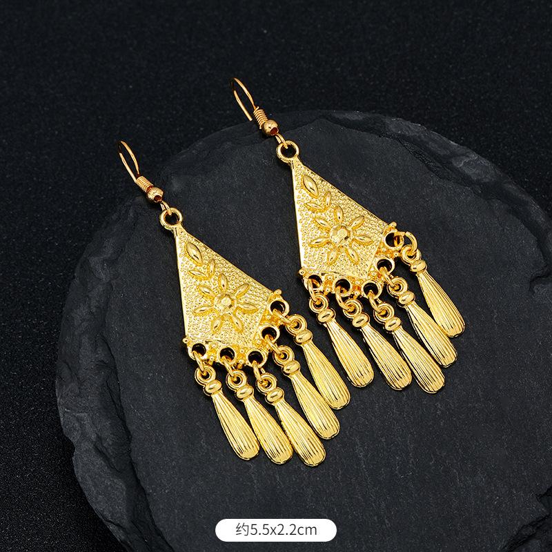 Ретро двор золотые серьги с бахромой Юньнань Мяо личность темперамент антикварные универсальные длинные серьги женские
Ретро двор золотые серьги с бахромой Юньнань Мяо личность темперамент антикварные универсальные длинные серьги женские
