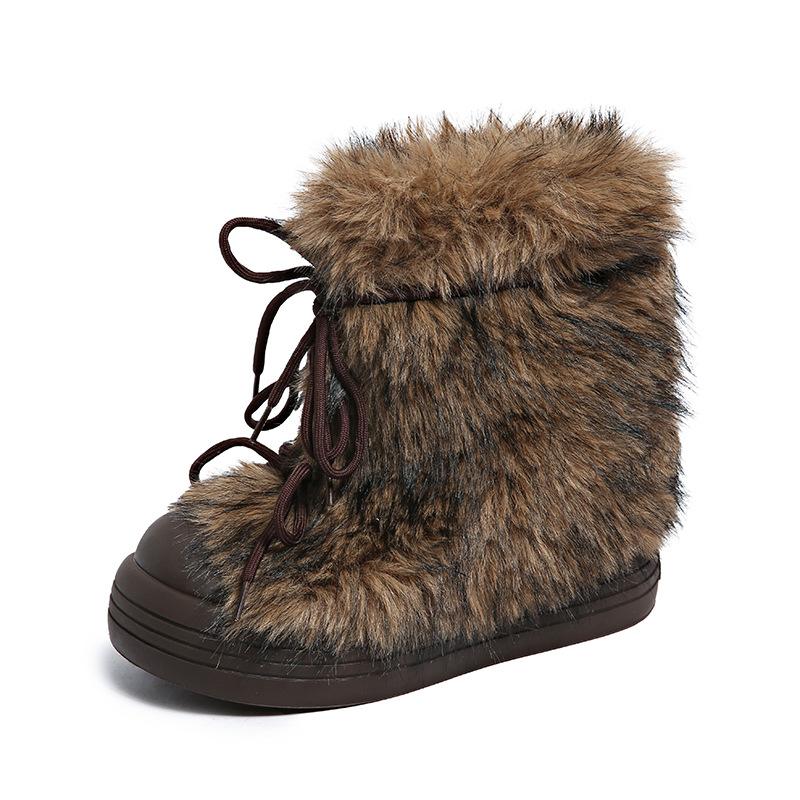 Mao Mao snow boots women s 2025 new winter big head thick-soled piled thickened lace-up snow cotton shoes non-slip short boots 41 коричневий
Mao Mao snow boots women s 2025 new winter big head thick-soled piled thickened lace-up snow cotton shoes non-slip short boots 41 коричневий