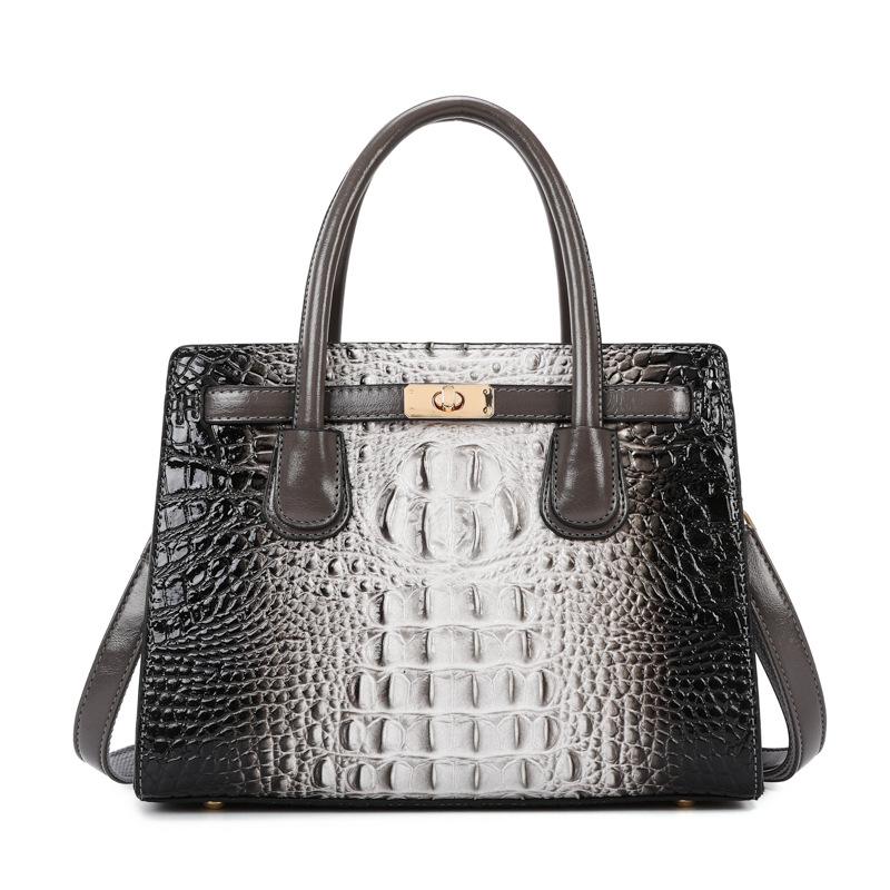 Women S Bag, Fashionable Shoulder Bag, Crocodile Pattern, Large-Capacity Textured Handbag, Simple And Versatile Tote Bag. сірий
Women S Bag, Fashionable Shoulder Bag, Crocodile Pattern, Large-Capacity Textured Handbag, Simple And Versatile Tote Bag. сірий