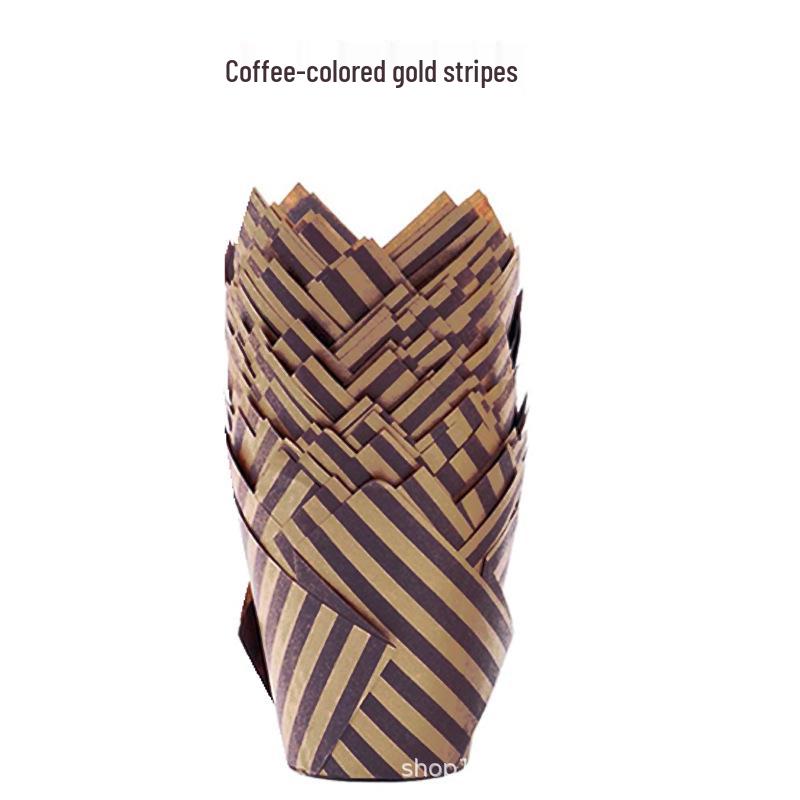 Gold Striped Cupcake and Bread Oil-Proof Liners, Baking-Resistant, 200-Pack
Gold Striped Cupcake and Bread Oil-Proof Liners, Baking-Resistant, 200-Pack