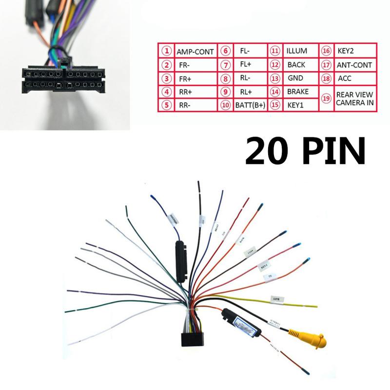 20 Pin Car Stereo Wiring Harness Connector Adapter For 2Din Dvd Android Power Cable Harness
20 Pin Car Stereo Wiring Harness Connector Adapter For 2Din Dvd Android Power Cable Harness