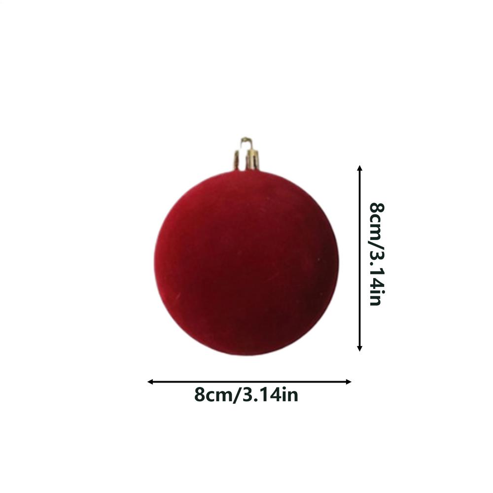 12 Pack 8cm Plush Christmas Balls Shatterproof Hangable Velvet Flocked Ornaments Balls Christmas Tree Ornaments Others червоний
12 Pack 8cm Plush Christmas Balls Shatterproof Hangable Velvet Flocked Ornaments Balls Christmas Tree Ornaments Others червоний
