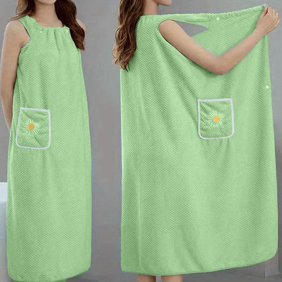 Wearable Coral Fleece Bath Towel for Adults: Soft, Thick, Absorbent Skirt with Pockets 97cm x 136cm
Wearable Coral Fleece Bath Towel for Adults: Soft, Thick, Absorbent Skirt with Pockets 97cm x 136cm